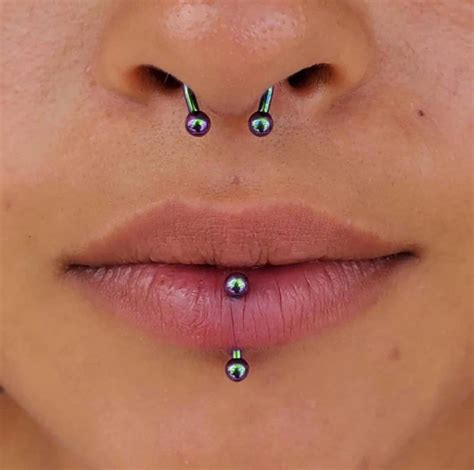 does vertical labret damage teeth